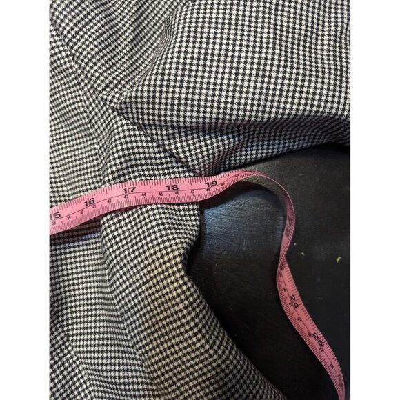 Talbots Houndstooth Blazer 2 Buttons Career Office Business Jacket Size 8 Petite - Picture 10 of 11